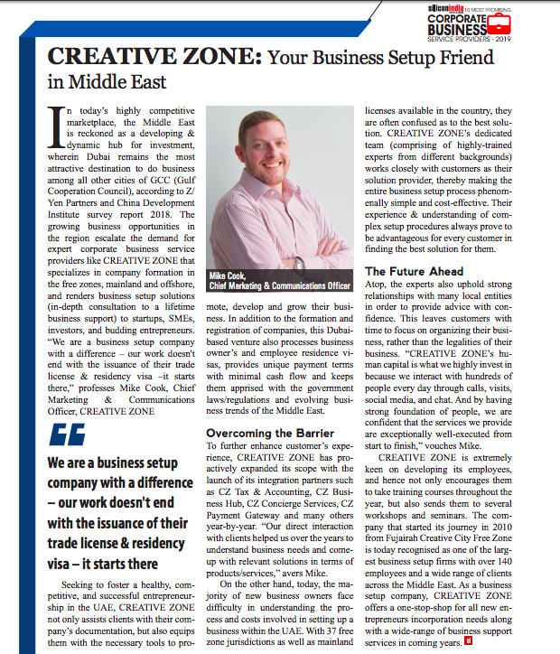 CREATIVE ZONE: Your Business Setup Friend in Middle East